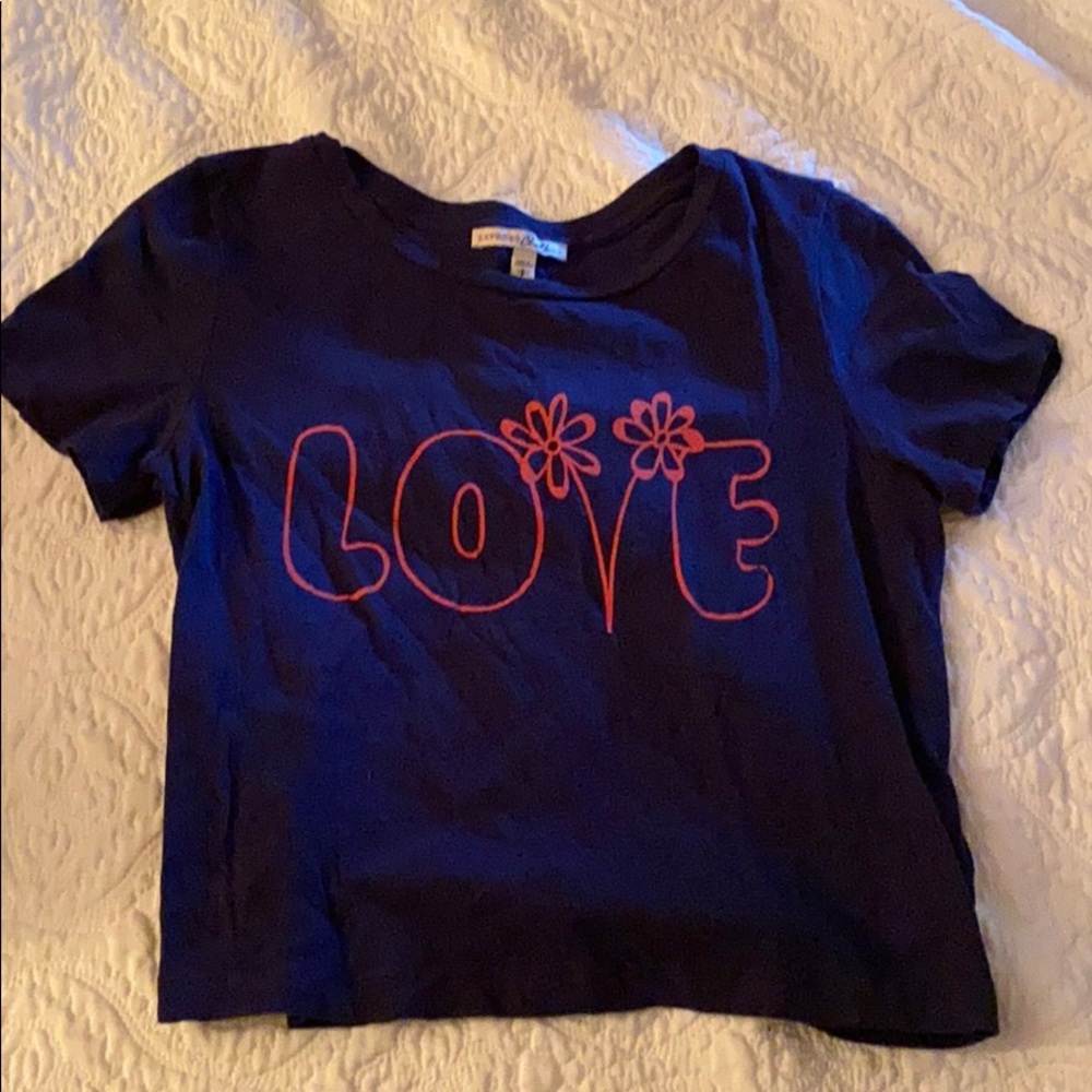 Express crop top t shirt